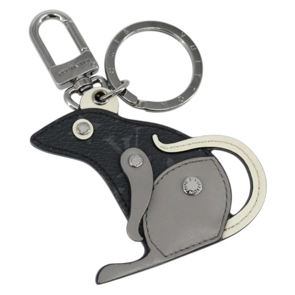 LOUIS VUITTON Monogram Eclipse Porte Cles LV Rat Key Holder